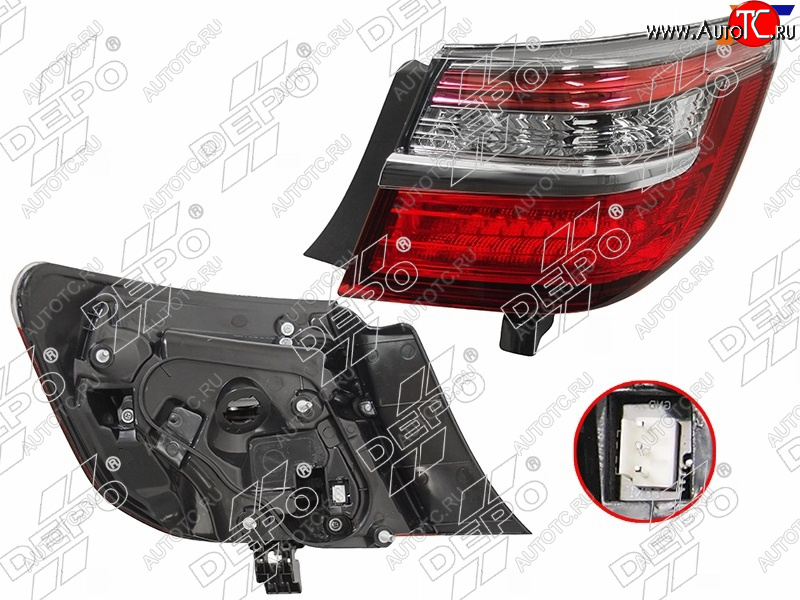 7 999 р. Правый фонарь задний DEPO  Toyota Camry  XV55 (2014-2018) 1-ый рестайлинг, 2-ой рестайлинг  с доставкой в г. Воронеж