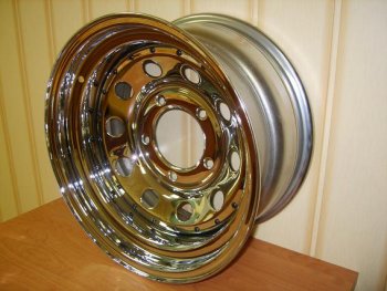 7 299 р. Диск усиленный JEEP стальной хромированный 5х114,3 10хR15 d84 ET-50 OFF-ROAD Wheels 1510-51484ch-50  с доставкой в г. Воронеж. Увеличить фотографию 1