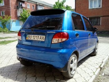 2 299 р. Спойлер двери задка Автостайл  Daewoo Matiz ( M100,  M150,  M200,  M250,  M300) (1998-2016) дорестайлинг, рестайлинг, дорестайлинг, рестайлинг (неокрашенный)  с доставкой в г. Воронеж. Увеличить фотографию 1