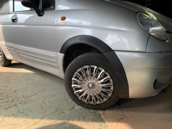 1 059 р. Накладки арок переднего и заднего бамперов Автостайл  Daewoo Matiz ( M100,  M150,  M200,  M250,  M300) (1998-2016) дорестайлинг, рестайлинг (Текстурная поврехность)  с доставкой в г. Воронеж. Увеличить фотографию 4