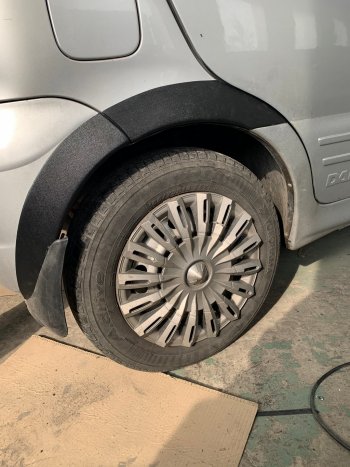 1 059 р. Накладки арок переднего и заднего бамперов Автостайл  Daewoo Matiz ( M100,  M150,  M200,  M250,  M300) (1998-2016) дорестайлинг, рестайлинг (Текстурная поврехность)  с доставкой в г. Воронеж. Увеличить фотографию 9