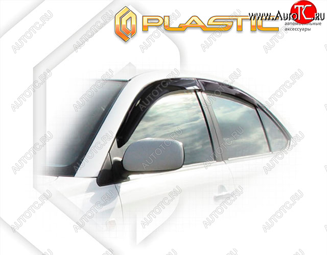 1 999 р. Дефлектора окон CA-Plastic Toyota Premio T240 дорестайлинг (2001-2004) (Classic полупрозрачный, Без хром. молдинга)  с доставкой в г. Воронеж