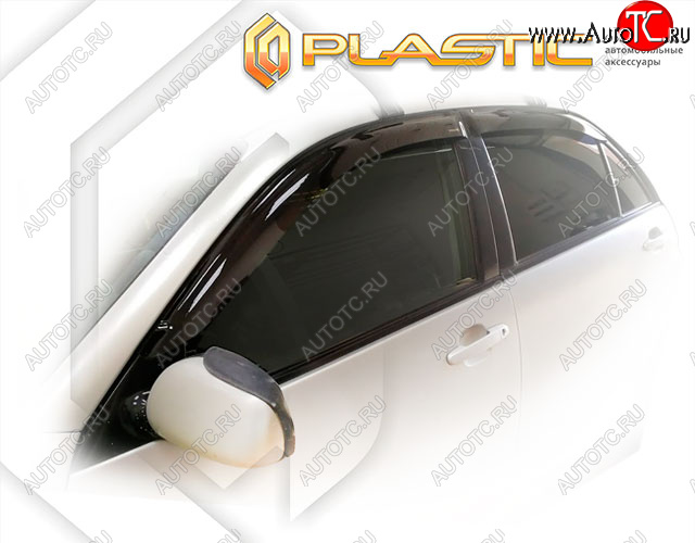 1 999 р. Дефлектора окон CA-Plastic  Toyota Verossa (2001-2004) (Classic полупрозрачный, Без хром. молдинга, Крепление только на скотч)  с доставкой в г. Воронеж