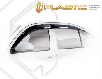 1 999 р. Дефлектора окон CA-Plastic  Skoda Octavia  A5 (2004-2013) дорестайлинг лифтбэк, дорестайлинг универсал, лифтбэк рестайлинг, рестайлинг универсал (серия Classic полупрозрачный, без хром. молдинга )  с доставкой в г. Воронеж. Увеличить фотографию 2
