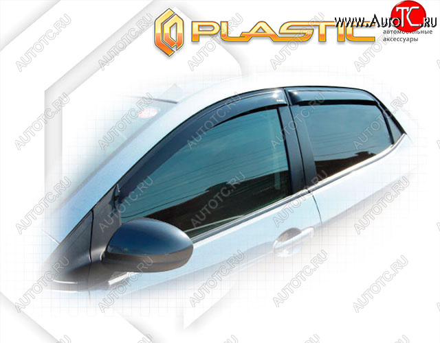 2 079 р. Дефлекторы окон CA Plastic  Mazda Demio  3 DE (2007-2014) дорестайлинг, рестайлинг (Classic полупрозрачный)  с доставкой в г. Воронеж