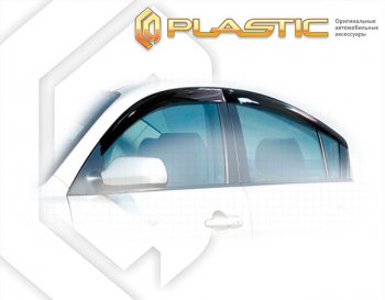 1 999 р. Ветровики дверей Classic полупрозрачный CA Plastic на Mazda Axela седан  2009-2013  с доставкой в г. Воронеж. Увеличить фотографию 1