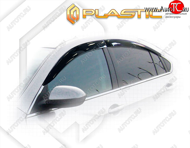 2 079 р. Ветровики дверей CA-Plastic  Mazda Atenza (2007-2012) (Classic полупрозрачный, без хром. молдинга)  с доставкой в г. Воронеж