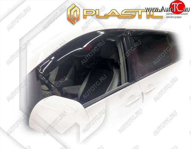 2 079 р. Дефлектора окон CA-Plastic  Toyota Sienna  XL30 (2010-2017) дорестайлинг (Classic полупрозрачный, Без хром. молдинга)  с доставкой в г. Воронеж