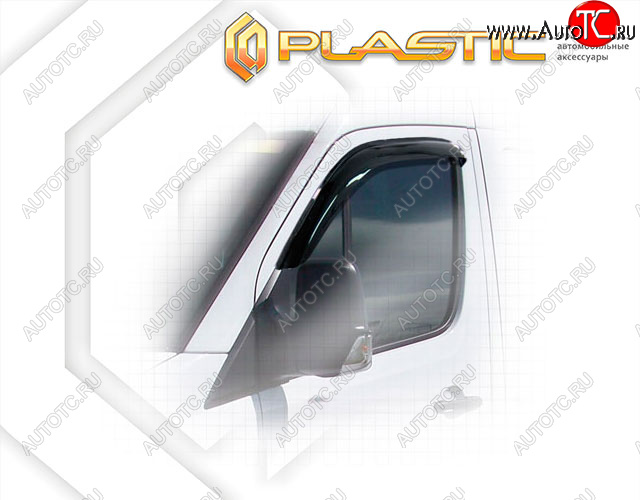 1 899 р. Дефлектора окон CA-Plastic Volkswagen Crafter 1 (2006-2017) (Classic полупрозрачный, Без хром. молдинга)  с доставкой в г. Воронеж