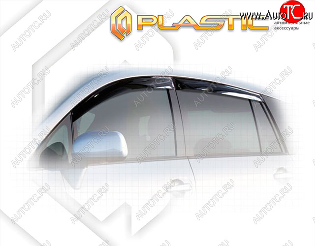 1 999 р. Дефлектора окон CA-Plastic  Toyota Verso  R20 (2013-2018) рестайлинг (Classic полупрозрачный, Без хром. молдинга, Крепление только на скотч)  с доставкой в г. Воронеж