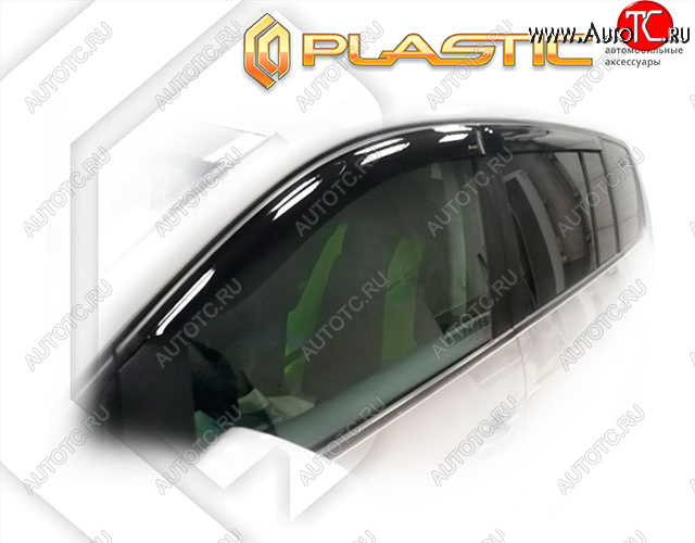 2 079 р. Дефлектора окон CA-Plastic Volkswagen Touran 1T дорестайлинг минивэн (2003-2006) (Classic полупрозрачный, Без хром. молдинга)  с доставкой в г. Воронеж