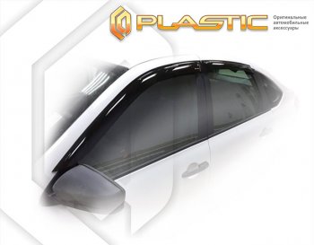 1 999 р. Дефлектора окон CA-Plastic Лада Гранта FL 2191 лифтбек (2018-2025) (серия Classic полупрозрачный, Без хром. молдинга)  с доставкой в г. Воронеж. Увеличить фотографию 2