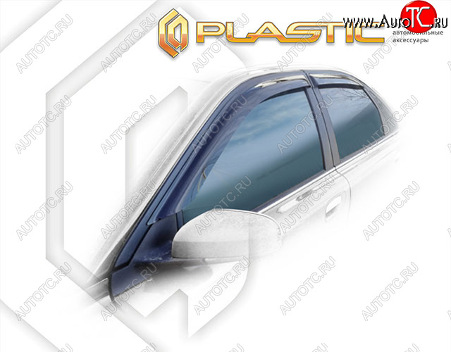 1 999 р. Дефлектора окон CA-Plastic  Volvo S80  TS седан (1998-2006) дорестайлинг, рестайлинг (Classic полупрозрачный, Без хром. молдинга)  с доставкой в г. Воронеж