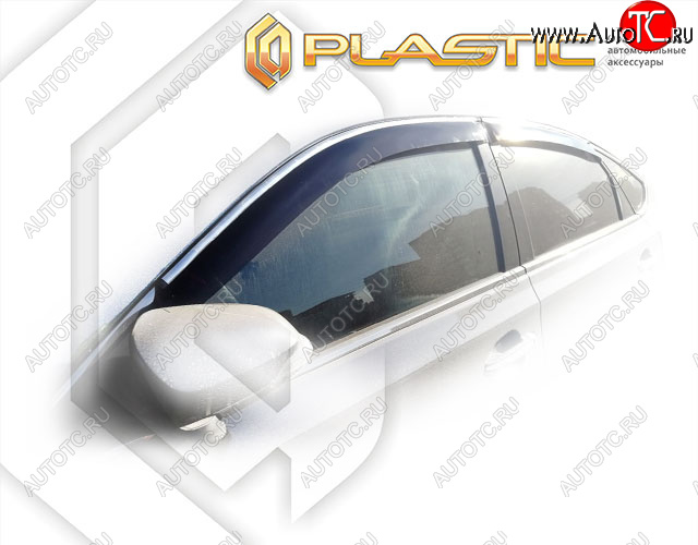 1 999 р. Дефлектора окон CA-Plastic Toyota Avalon 4 Правый руль (2012-2015) (Classic полупрозрачный, Без хром. молдинга)  с доставкой в г. Воронеж