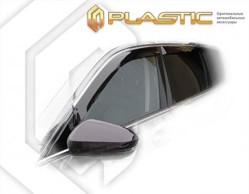 2 099 р. Дефлектора окон CA-Plastic EXEED VX дорестайлинг (2020-2023) (серия Classic полупрозрачный, Без хром. молдинга)  с доставкой в г. Воронеж. Увеличить фотографию 2