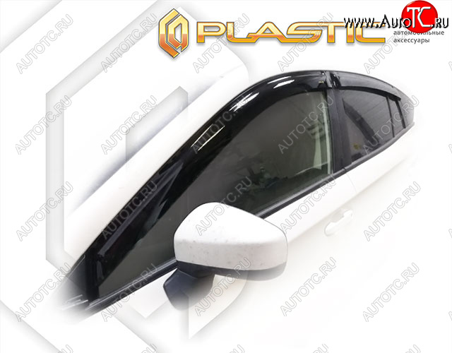2 079 р. Дефлектора окон CA-Plastic  Subaru Impreza  GT (2019-2025) хэтчбэк рестайлинг (Classic полупрозрачный, Без хром. молдинга)  с доставкой в г. Воронеж
