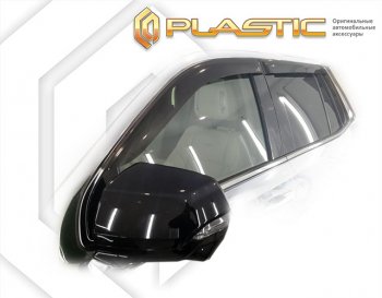 2 199 р. Дефлектора окон CA-Plastic Cadillac Escalade GMT 1XX   (2020-2022) (серия Classic полупрозрачный, Без хром. молдинга)  с доставкой в г. Воронеж. Увеличить фотографию 2