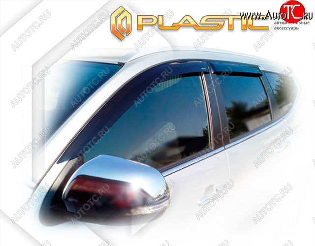 2 199 р. Ветровики дверей CA-Plastic Mitsubishi Pajero Sport QF рестайлинг (2019-2022) (Classic полупрозрачный, Без хром. молдинга)  с доставкой в г. Воронеж