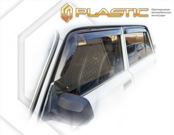 1 839 р. Дефлектора окон CA-Plastic  Лада 2107 (1982-2012) (серия Classic полупрозрачный)  с доставкой в г. Воронеж. Увеличить фотографию 2