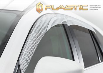 2 079 р.  Дефлектора окон CA-Plastic  Лада 2105 (1979-2010) (Серия Art белая)  с доставкой в г. Воронеж. Увеличить фотографию 2
