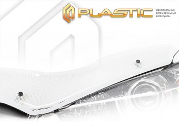 Дефлектор капота CA-Plastic BMW X6 E71 дорестайлинг (2008-2012) (Шелкография белая)