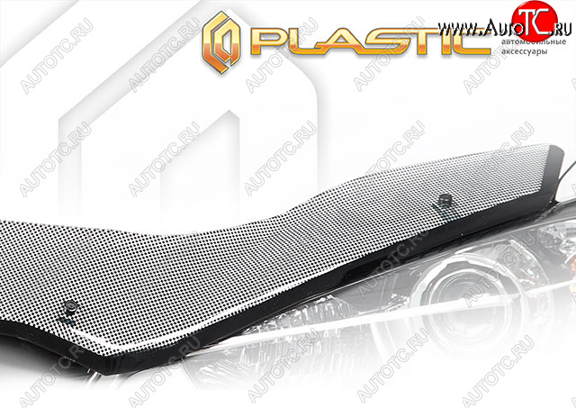 2 879 р. Дефлектор капота CA-Plastic Exclusive  Mazda Demio  2 DY (2005-2007) рестайлинг (Шелкография чёрная)  с доставкой в г. Воронеж