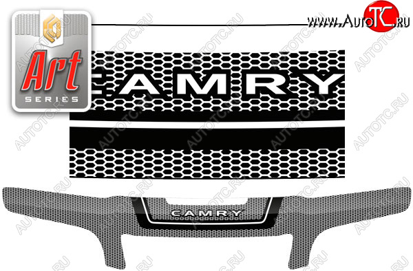 2 479 р. Дефлектор капота (exclusive) CA-Plastic  Toyota Camry  V40 (1994-1998) (серия Art графит)  с доставкой в г. Воронеж