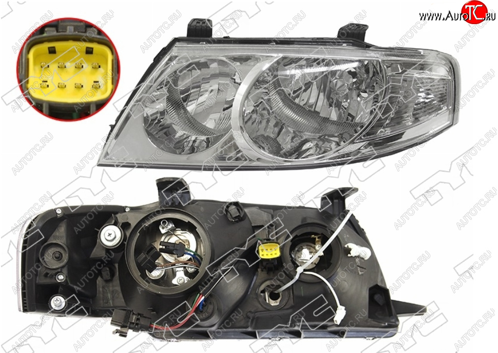 9 549 р. Левая фара (EURO, под электрокорректор) TYC Nissan Almera Classic седан B10 (2006-2013)  с доставкой в г. Воронеж