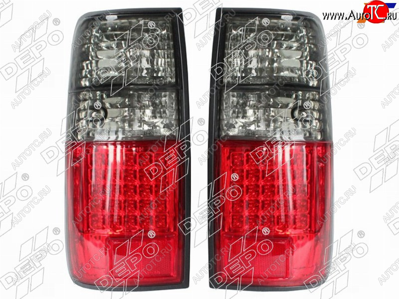 11 299 р. Комплект фонарей задних (светодиодный) DEPO Toyota Land Cruiser 80 (1989-1997)  с доставкой в г. Воронеж