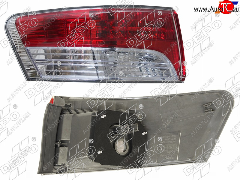 9 899 р. Левый фонарь задний DEPO Toyota Avensis T270 седан дорестайлинг (2008-2011)  с доставкой в г. Воронеж