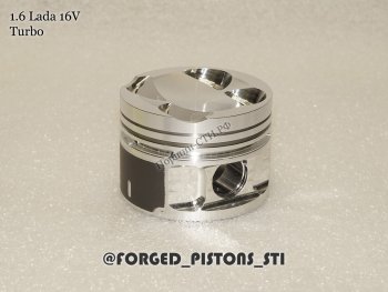 14 999 р. Поршни (16-кл 21124 1,6л Турбо под шатун 2110 клапана 32/29) СТИ Лада 2113 (2004-2013) (диаметр поршня: 82.00 мм)  с доставкой в г. Воронеж. Увеличить фотографию 3