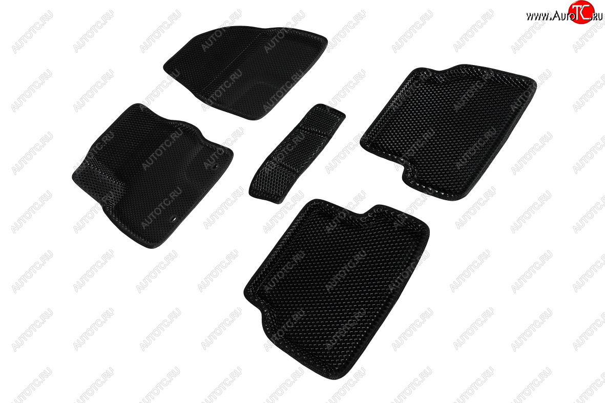 5 699 р. Коврики в салон EVA (3D, ромб, чёрные) Seintex  BMW X5  F15 (2013-2018)  с доставкой в г. Воронеж
