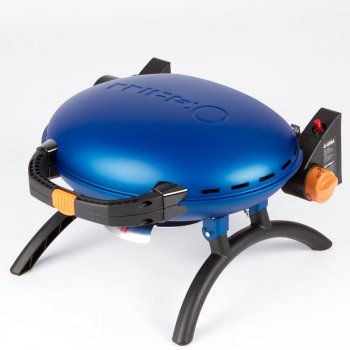 Гриль газовый O-GRILL 500 синий (в комплекте адаптер тип А) + подарок - шланг для бытового баллона O-GRILL 500-blue