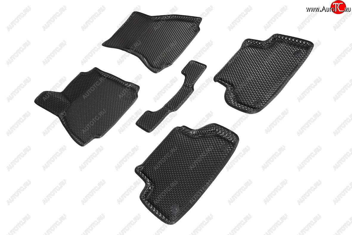5 699 р. Коврики в салон EVA (3D, ромб, чёрные) Seintex  Audi A4  B9 (2016-2020) дорестайлинг,седан  с доставкой в г. Воронеж