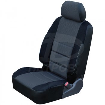 3 999 р. Чехлы сидений (экокожа-жаккард, 60/40) Петров А10  Hyundai Getz  TB (2002-2010) хэтчбэк 5 дв. дорестайлинг, хэтчбэк 5 дв. рестайлинг (Черный)  с доставкой в г. Воронеж. Увеличить фотографию 2