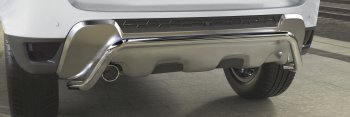 Защита заднего бампера (диаметр 57 мм) Arbori Renault Duster  HS (2015-2021) рестайлинг