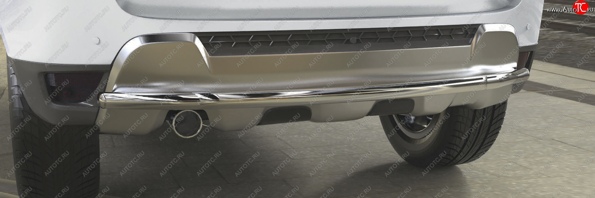 17 699 р. Защита заднего бампера (диаметр 42 мм) Arbori  Renault Duster  HS (2015-2021) рестайлинг  с доставкой в г. Воронеж