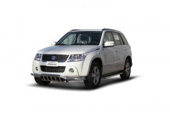 Защита переднего бампера с защитой картера (диаметр 57 мм) Arbori Suzuki Grand Vitara ( JT 3 двери,  JT 5 дверей) (2008-2012) 1-ый рестайлинг