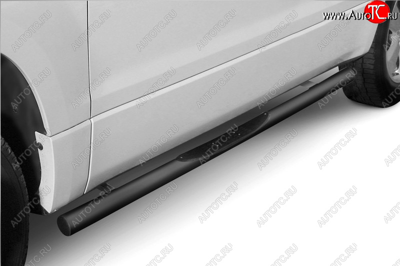 3 099 р. Защита порогов (труба с пластиковыми вставками для ног диаметр 76) Arbori  Suzuki Grand Vitara  JT 3 двери (2008-2012) 1-ый рестайлинг  с доставкой в г. Воронеж