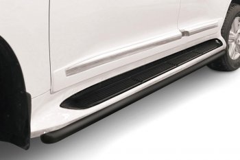 Защита порогов (труба диаметр 57) Arbori Toyota Land Cruiser  200 (2012-2015) 1-ый рестайлинг