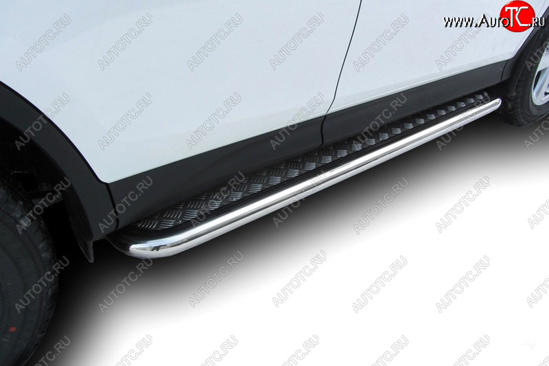 31 949 р. Защита порогов с подножкой (усиленная диаметр 57) Arbori  Toyota RAV4  XA40 (2012-2015) 5 дв. дорестайлинг  с доставкой в г. Воронеж