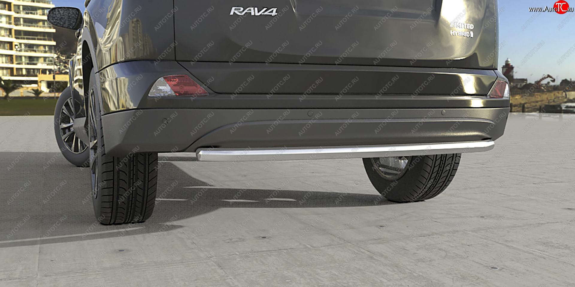 17 949 р. Защита заднего бампера (диаметр 57 мм) Arbori  Toyota RAV4  XA40 (2015-2019) 5 дв. рестайлинг  с доставкой в г. Воронеж