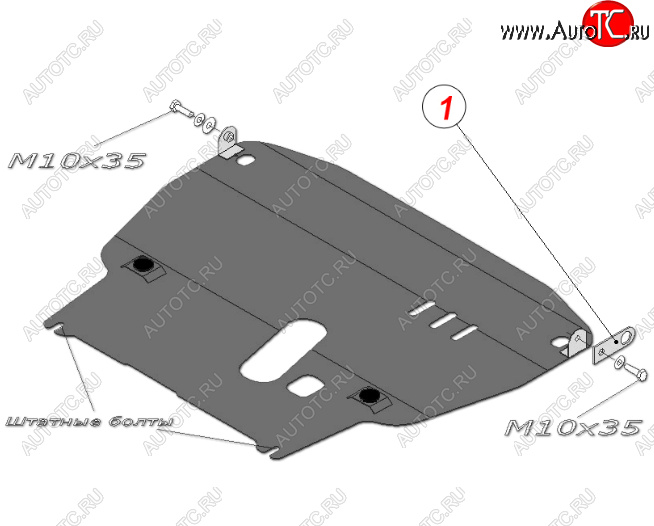 15 949 р. Защита картера двигателя и КПП (большая, V-1,4) Alfeco  Chevrolet Aveo  T250 (2006-2011) седан рестайлинг, хэтчбек 5 дв рестайлинг (Алюминий 4 мм)  с доставкой в г. Воронеж