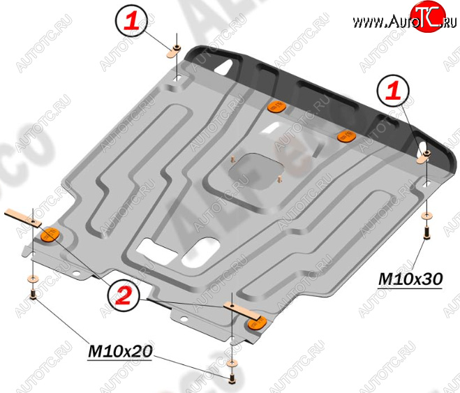 16 299 р. Защита картера двигателя и КПП Alfeco  Chevrolet Lacetti ( седан,  универсал,  хэтчбек) (2002-2013) (Алюминий 4 мм)  с доставкой в г. Воронеж