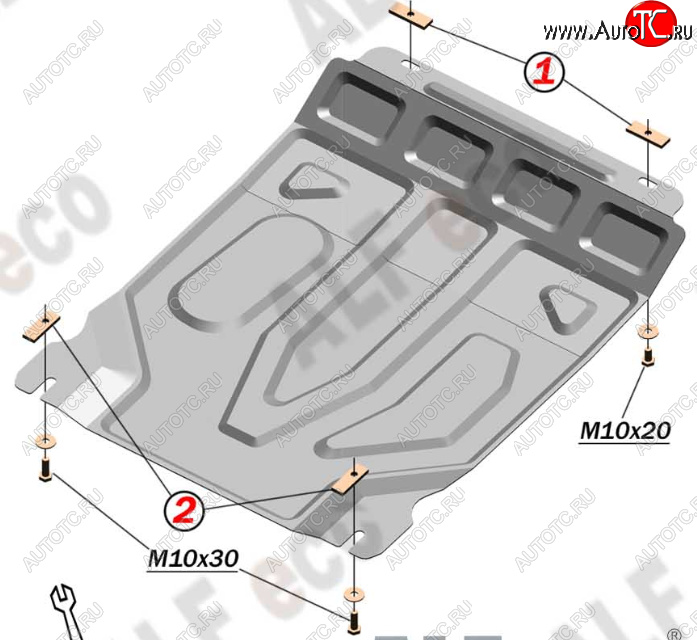 10 999 р. Защита картера двигателя и КПП Alfeco  Chevrolet Lanos  T100 (2002-2017) седан (Алюминий 4 мм)  с доставкой в г. Воронеж
