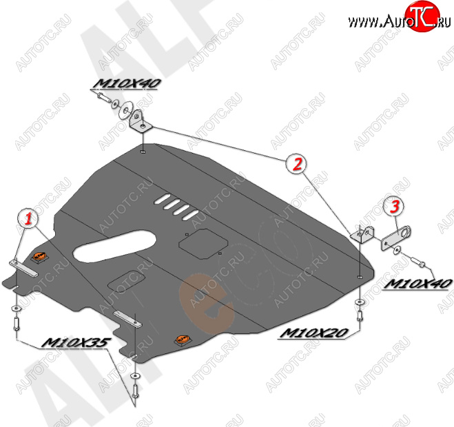 17 449 р. Защита картера двигателя и КПП Alfeco  Chevrolet Aveo  T200 (2002-2008) хэтчбек 5 дв, седан (Алюминий 4 мм)  с доставкой в г. Воронеж