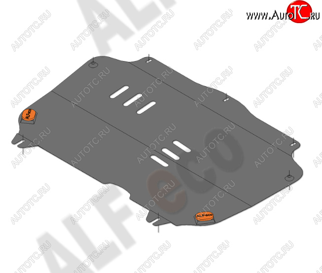 9 649 р. Защита картера двигателя и КПП Alfeco  Chevrolet Spark  M300 (2010-2015) дорестайлинг (Алюминий 4 мм)  с доставкой в г. Воронеж