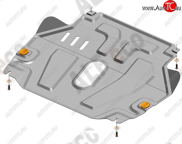 13 399 р. Защита картера двигателя и КПП Alfeco  Chevrolet Aveo  T300 (2011-2015) седан, хэтчбек (Алюминий 4 мм)  с доставкой в г. Воронеж