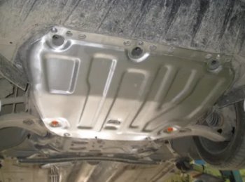 15 499 р. Защита картера двигателя и КПП (V-1,6; 1,8; 2,0) Alfeco  Ford Focus  2 (2004-2011)  седан дорестайлинг, универсал дорестайлинг, хэтчбэк 3 дв. дорестайлинг, хэтчбэк 5 дв. дорестайлинг, седан рестайлинг, универсал рестайлинг, хэтчбэк 3 дв. рестайлинг, хэтчбэк 5 дв. рестайлинг (Алюминий 4 мм)  с доставкой в г. Воронеж. Увеличить фотографию 2