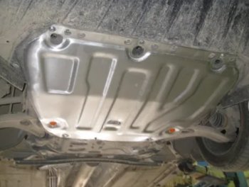 15 499 р. Защита картера двигателя и КПП Alfeco  Ford Focus  3 (2010-2019) универсал дорестайлинг, хэтчбэк дорестайлинг, седан дорестайлинг, седан рестайлинг, универсал рестайлинг, хэтчбэк рестайлинг (Алюминий 4 мм)  с доставкой в г. Воронеж. Увеличить фотографию 2